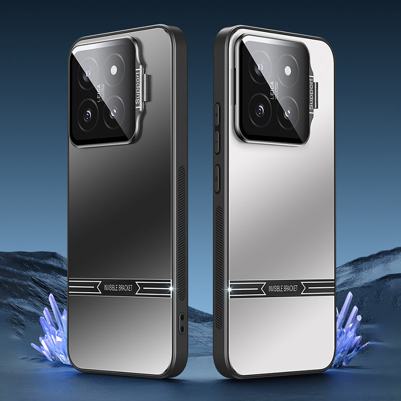 Phone Case for Xiaomi 14 Pro Matte PC+TPU Cover with Lens Frame Kickstand Phone Case for Xiaomi 14 Pro Matte PC+TPU Cover with Lens Frame Kickstand